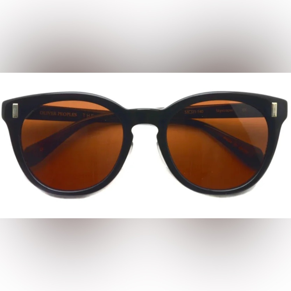 Oliver Peoples x The Row Skyscraper Sunnies Black Persimmon 53-21-140